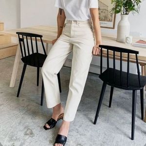 ba&sh Straight Leg Jeans in Cream